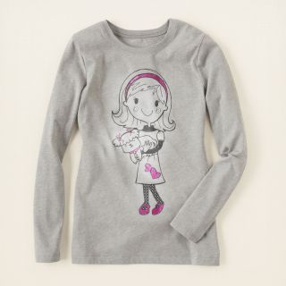 girl   graphic tees   girl and dog graphic tee  Childrens Clothing 