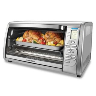 Black & Decker 6 Slice Extra Large Capacity Digital Toaster Oven with 