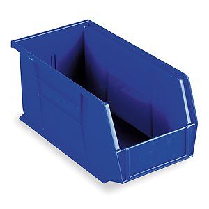 AKRO MILS Bin Box,Plastic,Blue,5x5 1/2x10 7/8   2W778    