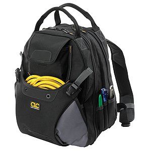 CUSTOM LEATHERCRAFT Backpack Tool Bag,48 Pkt   5ZPJ2    