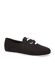 Black (Black) Mel By Melissa Black Flocked Lace Up Trainers 