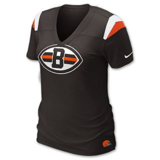 Nike NFL Cleveland Browns Womens V Neck Tee Shirt  FinishLine 