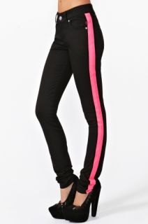 Neon Streak Skinny Jeans in Clothes Sale at Nasty Gal 