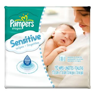 Pampers Sensitive Baby Wipes Refill 192ct.   