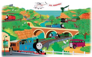 RoomMates Thomas & Friends Peel and Stick Giant Mural   
