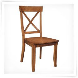 Home Styles Solid Hardwood Side Chair   2 Chairs