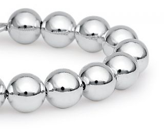 Bead Bracelet in Sterling Silver (8mm)  Blue Nile