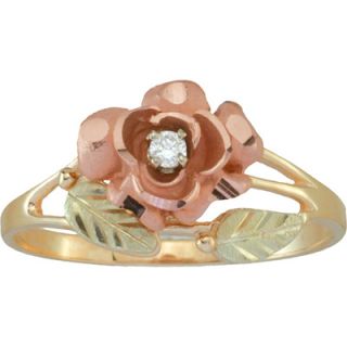 Black Hills Gold Diamond Accent Rose Ring in 10K Yellow Gold  Meijer 