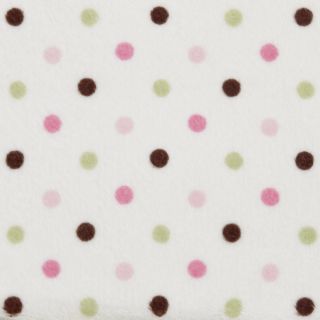 Carters super soft printed changing pad cover pink/green dot