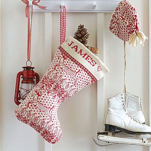 Were sorry, Handmade Personalised Christmas Linen Stocking is out of 