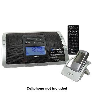 iHome iHC5 Bluetooth Wireless Alarm Clock Radio Speaker System w/Phone 