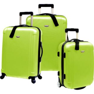 Travelers Choice Freedom 3 Piece Luggage Set   Apple Green (TC2400E 