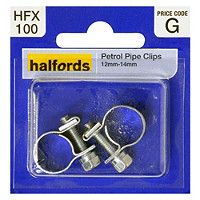 Halfords Petrol Hose Clips Cat code 209973 0