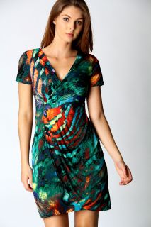  Sale  Dresses  Mali Wrap Print Shift Dress