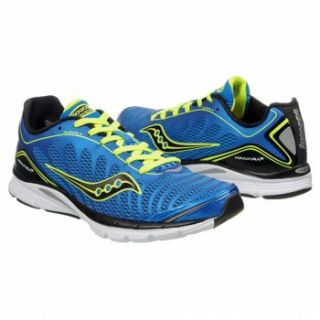 Athletics Saucony Mens Progrid Kinvara 3 Blue/Citron FamousFootwear 