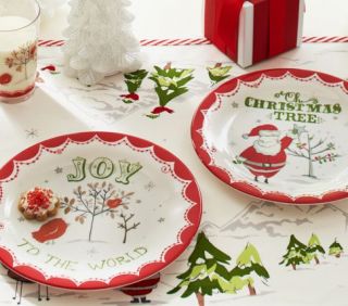 Joy & Christmas Plate Set