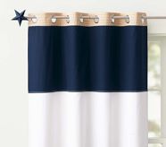 Rugby 44 x 63 Blackout Panel, Navy/White