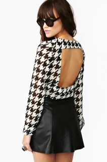 Houndstooth Cutout Top in Whats New Clothes at Nasty Gal 