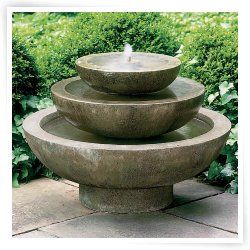 Concrete & Cast Stone  Garden Fountains  