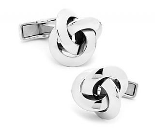Knot Cuff Links in Sterling Silver  Blue Nile