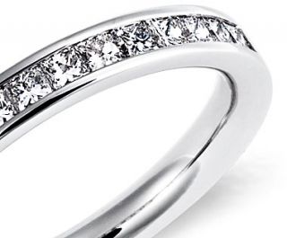 Channel Set Princess Cut Diamond Ring in 14k White Gold (1/2 ct. tw 