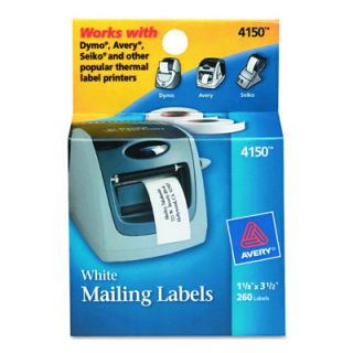 Avery Address Labels for Label Printers, 1 1/8 x 3 1/2, 260 Count 