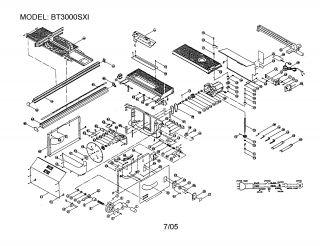 Model # BT3000 Ryobi Table saw   Miter clamping kit (13 parts)