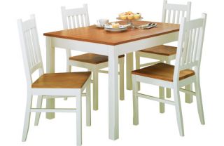Chiltern Extending Dining table & 4 Chairs from Homebase.co.uk 