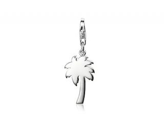 Tropical Palm Tree Charm in Sterling Silver  Blue Nile