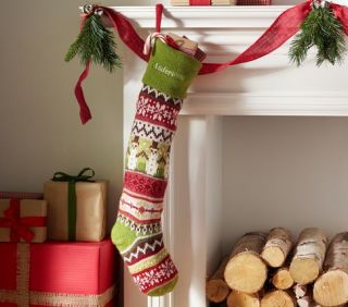 Snowman Fair Isle Stocking