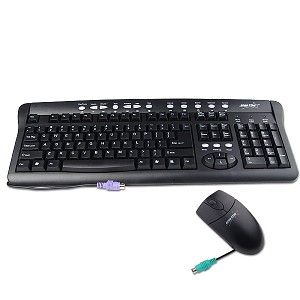 PS/2 Keyboard/Optical Mouse & Speakers Kit (Black/Silver) ES COMBO 068 