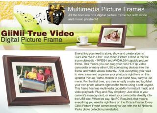 GiiNii GH 8DNM True Video 8 Digital Picture Frame Product Details