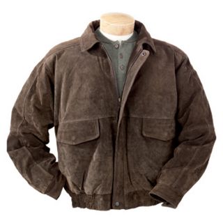 Burks Bay Suede Bomber Jacket, Brown   595832, Leather Jackets at 