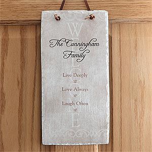 Personalized Family Wall Plaque   Live, Laugh, Love   5798