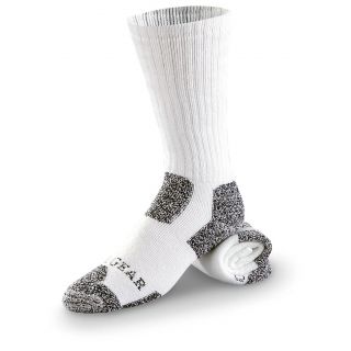 Prs. Of Guide Gear Xtreme Steel Toe Work Socks, White   548882 