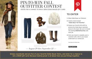 Pinterest Contest Show us Your Gear  Eddie Bauer