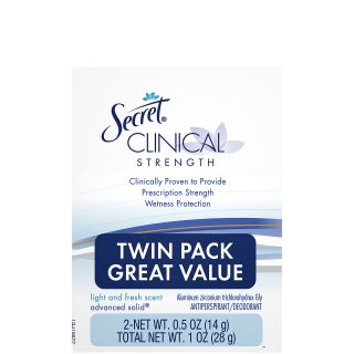 Secret Clinical Strength Solid Antiperspirant Deodorant, Light & Fresh