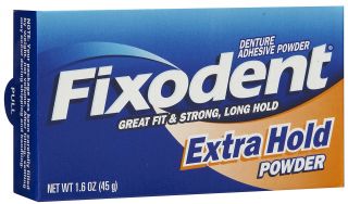 Fixodent Extra Hold Denture Adhesive Powder   