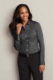 Wrinkle Free Long Sleeve Extended Cuff Solid Shirt