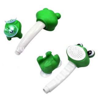 Cute Green Frog A Grade ABS Hand Held Bathroom Shower Head with 