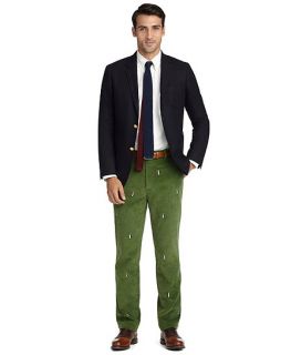 Clark Eight Wale Embroidered Penguin Pants   Brooks Brothers