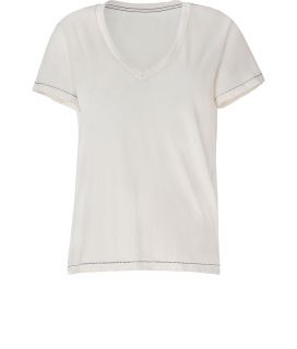 Current Elliott Sand S/S V Neck Vintage T Shirt  Damen  T Shirts 