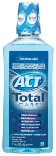 ACT Total Care Mouthwash, Icy Clean Mint 18 oz   