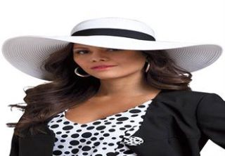 Plus Size Wide Brim Straw Hat  Plus Size Hats  Woman Within 