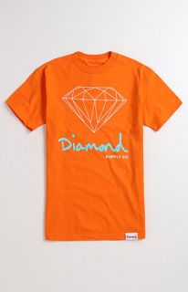 Diamond Supply Co Script Logo Black Tee at PacSun