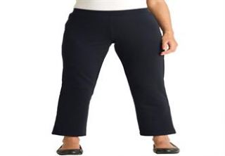 Plus Size Pants in stretch ponte knit, ankle length, by Chelsea Studio 