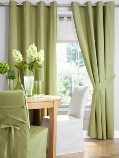 Canvas Eyelet Curtains (with tie backs)  Littlewoods