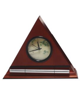 ZEN ALARM CLOCK ORIGINAL  Stylish Wood Clock with Natural Tibetan 