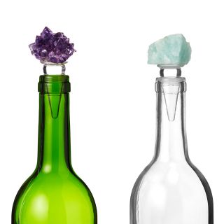 NATURAL STONE WINE STOPPER  wine bottle stopper, crystal cork 