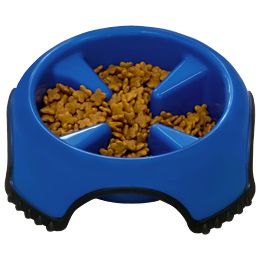 Compare Slow Feed Non Skid Dog Bowl to Stormcloud Elevated Dog Feeder 